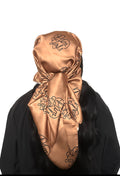 Monogram Silk Scarf - Tan