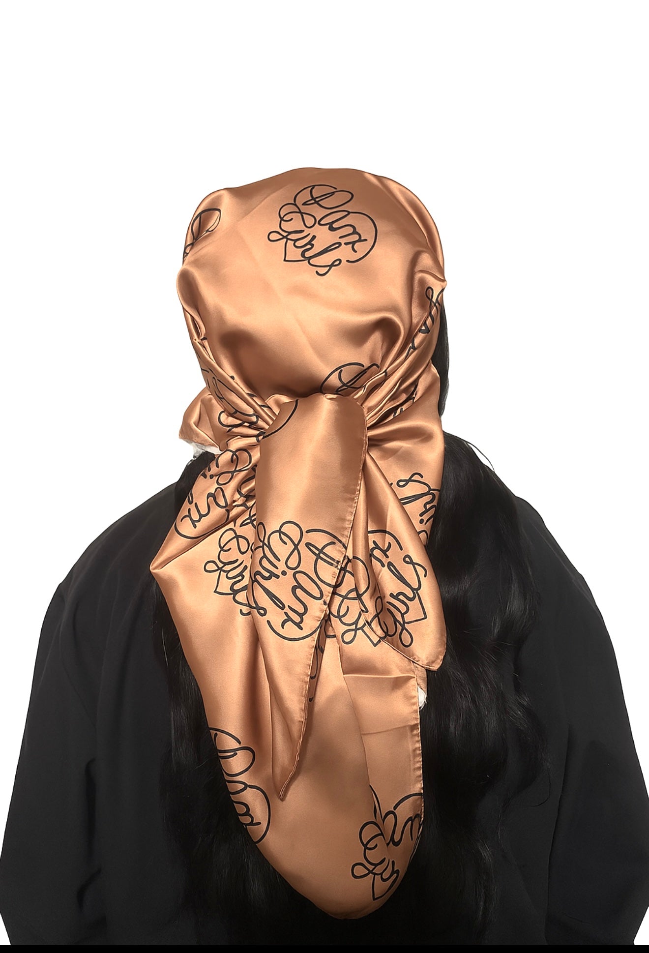 Monogram Silk Scarf - Tan